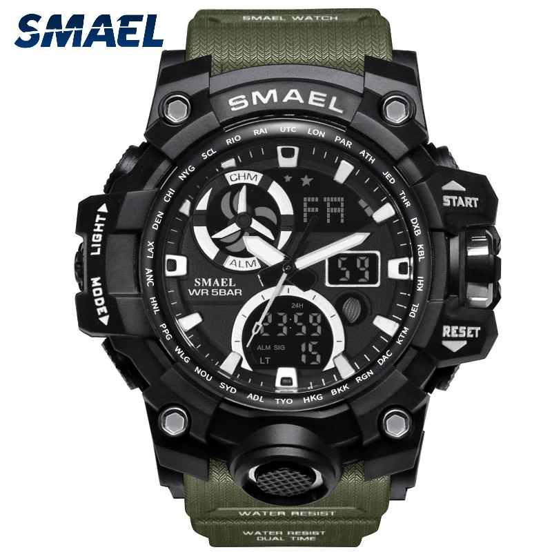 Fashion Smael Army Top Brand Digital Backlight Relogio Masculino Watch Men Military Led Wristwatches 1545c Waterproof
Fashion Smael Army Top Brand Digital Backlight Relogio Masculino Watch Men Military Led Wristwatches 1545c Waterproof