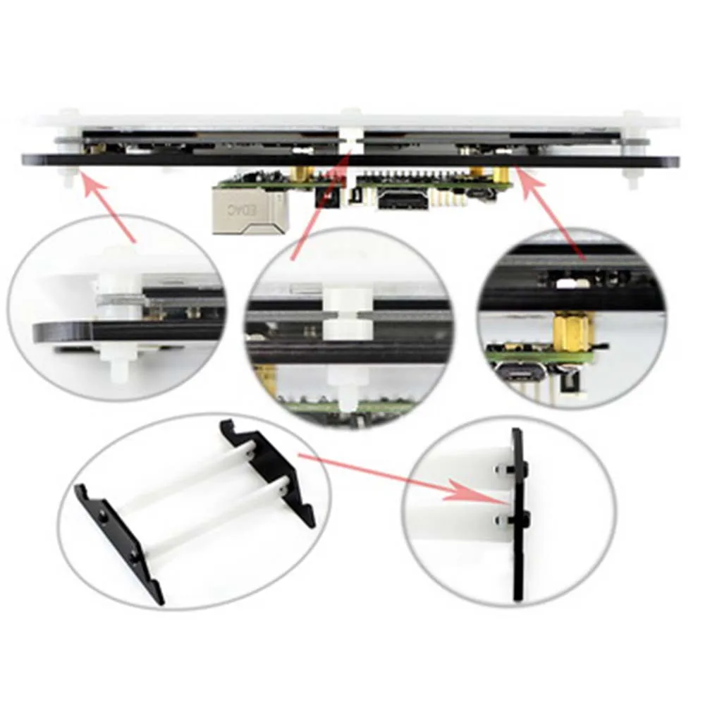 High Quality Bicolor Case for Raspberry Pi 7inch LCD includes bicolor case and bottom holder For RPi 7inch HDMI LCD
High Quality Bicolor Case for Raspberry Pi 7inch LCD includes bicolor case and bottom holder For RPi 7inch HDMI LCD