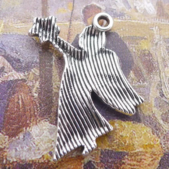 100pcs angel Charms 26*21mm Antique Silver Handmade earring bracelet necklace Jewelry Making DIY accessories Components
100pcs angel Charms 26*21mm Antique Silver Handmade earring bracelet necklace Jewelry Making DIY accessories Components