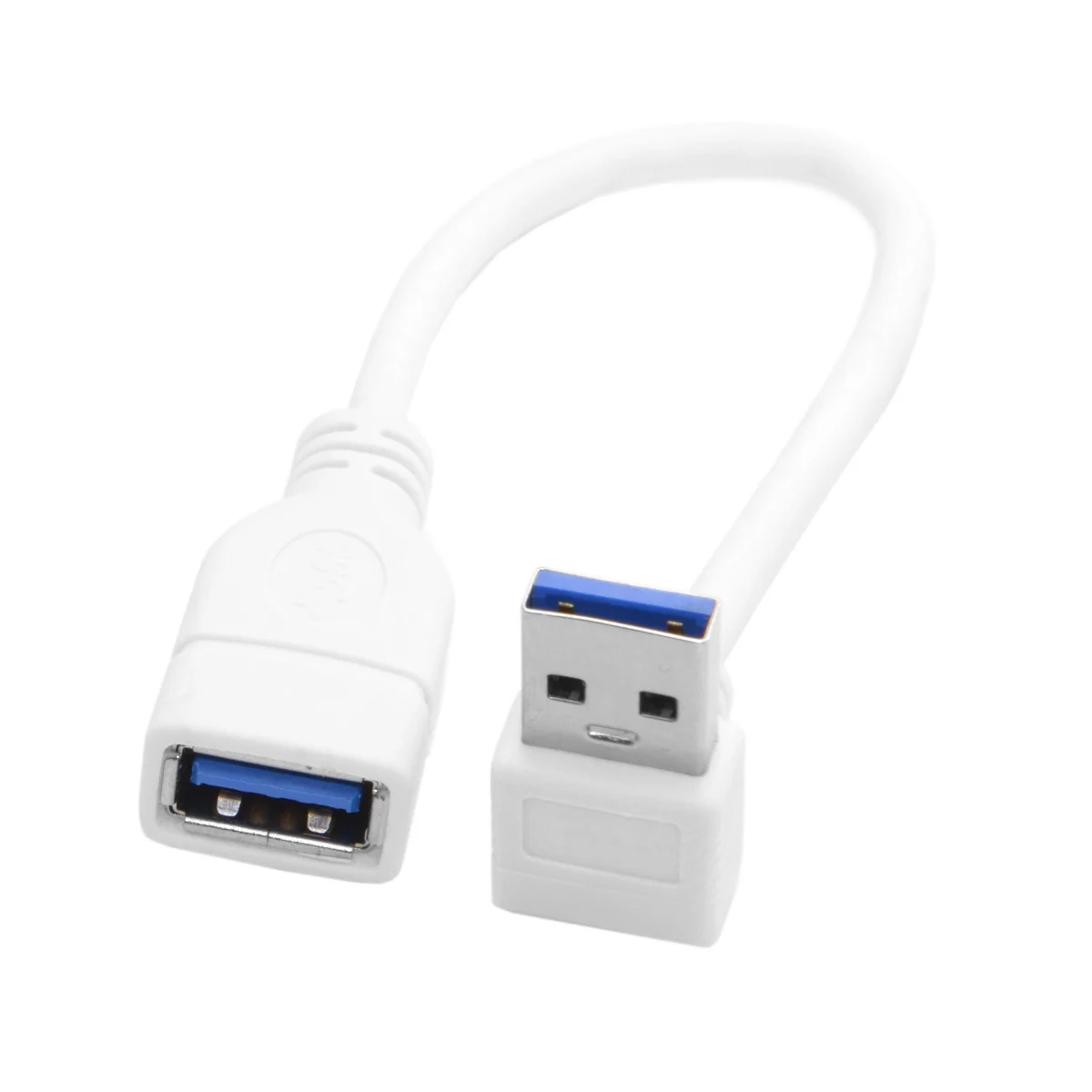 90 Degree Down Right Angled USB 3.0 A Male to Female Extension Cable Data Charge Super Speed for PC Connector
90 Degree Down Right Angled USB 3.0 A Male to Female Extension Cable Data Charge Super Speed for PC Connector