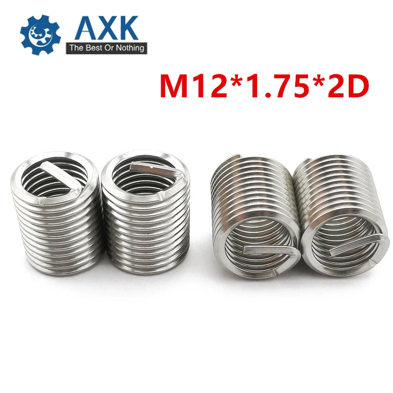 20Pcs M12*1.75*2D Screw Thread Insert A2 Stainless Steel 304 Fasteners Repair Tools Kit Coiled Wire Helical Screw Sleeve Set
20Pcs M12*1.75*2D Screw Thread Insert A2 Stainless Steel 304 Fasteners Repair Tools Kit Coiled Wire Helical Screw Sleeve Set