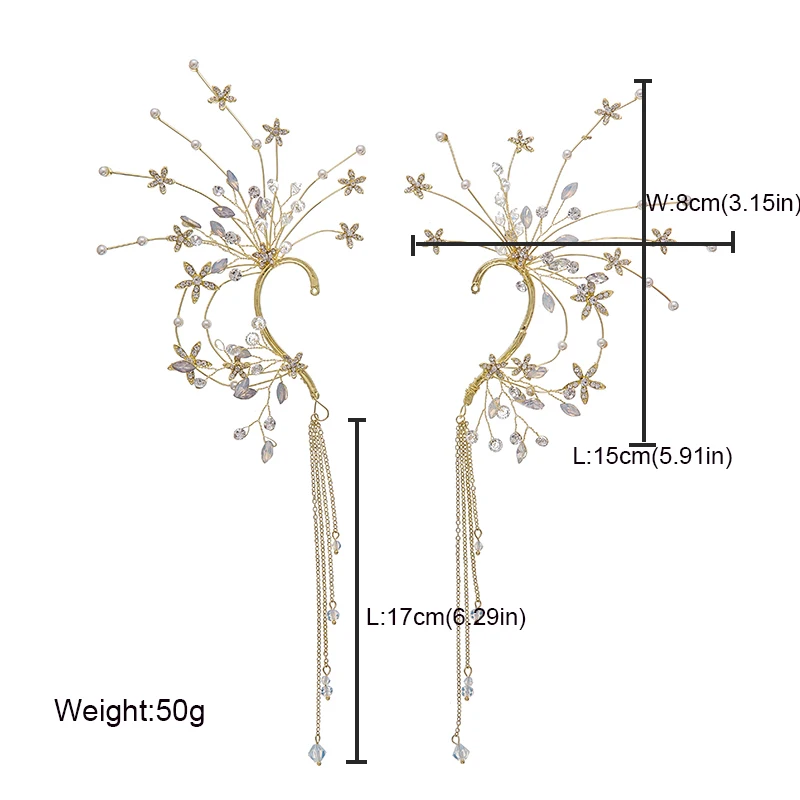 QUEENCO Bridal Tassel Earrings Jewelry Rhinestones Flower Handmade Crystal Wedding Accessories Earrings Women Patry Jewelry
QUEENCO Bridal Tassel Earrings Jewelry Rhinestones Flower Handmade Crystal Wedding Accessories Earrings Women Patry Jewelry