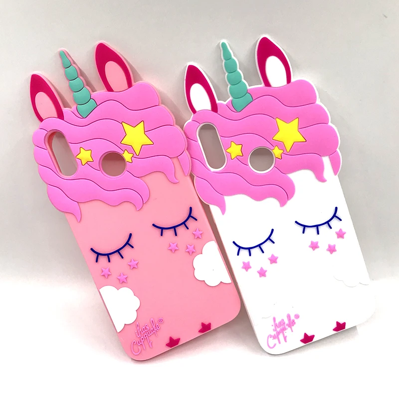 

For Huawei Honor 7C Pro Case Honor 7A Pro Cover 3D Cute Unicorn Silicone Phone Case For Funda Huawei Y6 2019 Y7 Prime 2018 Case