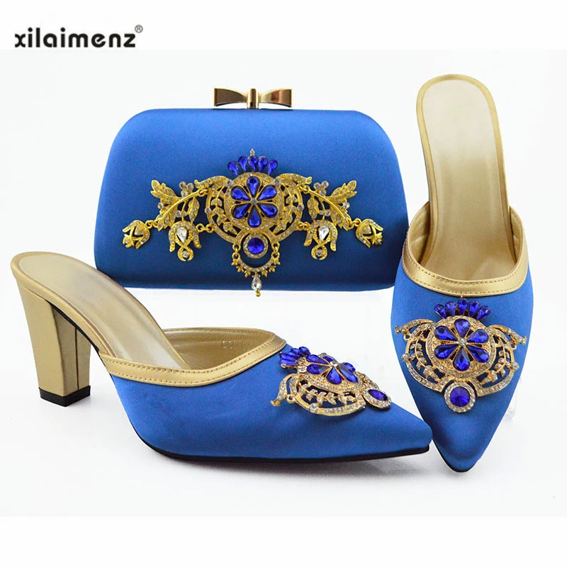 2019 Shoes and Bag Sets Blue Color African Shoes with Matching Bags High Quality Women Shoes and Bag To Match for Party
2019 Shoes and Bag Sets Blue Color African Shoes with Matching Bags High Quality Women Shoes and Bag To Match for Party