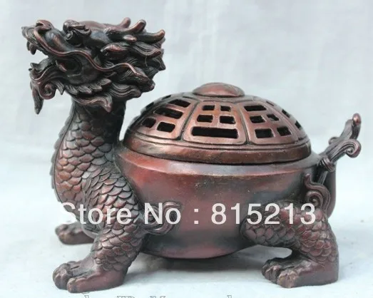 bi00496 8" Chinese Asian Bronze Fu Dragon Tortoise Turtle Statue Incense Burner Censer
bi00496 8" Chinese Asian Bronze Fu Dragon Tortoise Turtle Statue Incense Burner Censer
