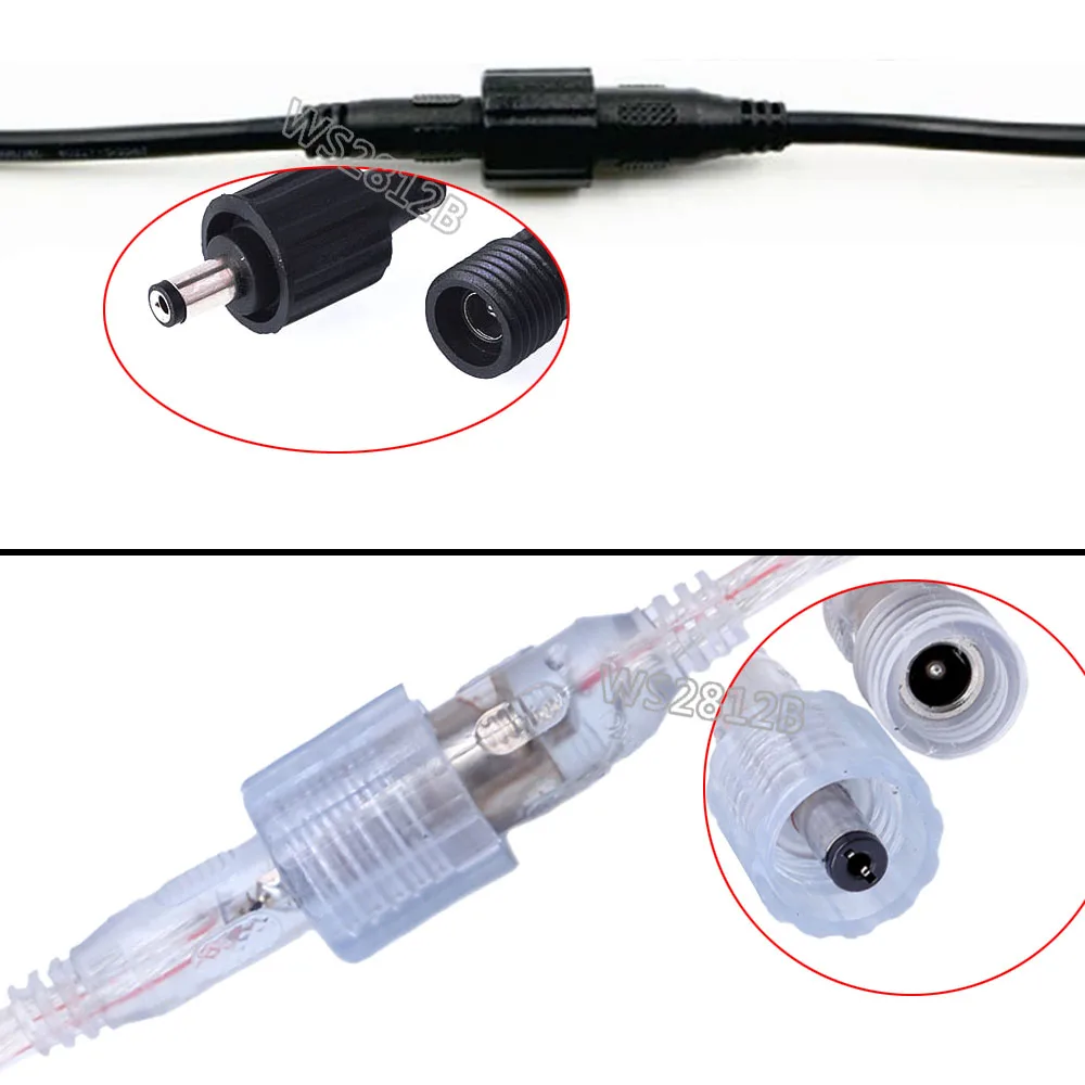 10~50pcs LED Connector IP68 DC 5.5 x 2.1mm Male to Female jack adapter for Led Strip Power Adapter Plug Cord
10~50pcs LED Connector IP68 DC 5.5 x 2.1mm Male to Female jack adapter for Led Strip Power Adapter Plug Cord