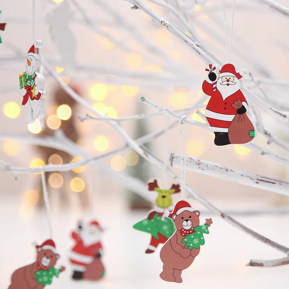 Festive Party Supplies Christmas Tree Colorful Wooden Cartoon Snowman Doll MINI Decorations Pendants hang Ornaments 12pc/lot
Festive Party Supplies Christmas Tree Colorful Wooden Cartoon Snowman Doll MINI Decorations Pendants hang Ornaments 12pc/lot