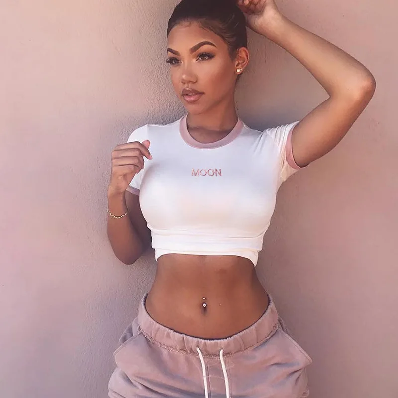 2018 Women New Style Summer Short Sleeve T-shirt O-neck Short Length Casual Sexy Tops Tees High Quality Tshirts Cotton Women
2018 Women New Style Summer Short Sleeve T-shirt O-neck Short Length Casual Sexy Tops Tees High Quality Tshirts Cotton Women