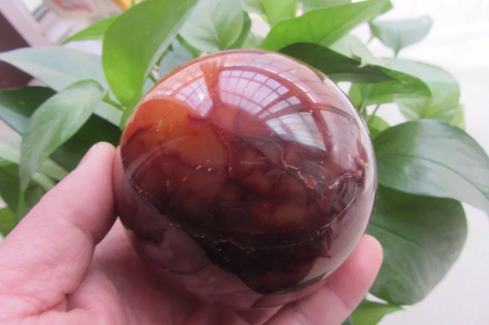 3,4 дюймов (85 мм) полированный Сердолик Сферический шар из Мадагаскара 
3,4 дюймов (85 мм) полированный Сердолик Сферический шар из Мадагаскара