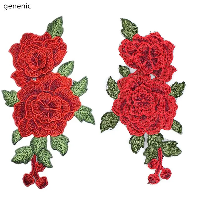 2Pcs/set Rose Flower Embroidery Patches Sticker for Clothes Patches Applique Embroidery Flower Patches Sew on Decor 23*13cm
2Pcs/set Rose Flower Embroidery Patches Sticker for Clothes Patches Applique Embroidery Flower Patches Sew on Decor 23*13cm