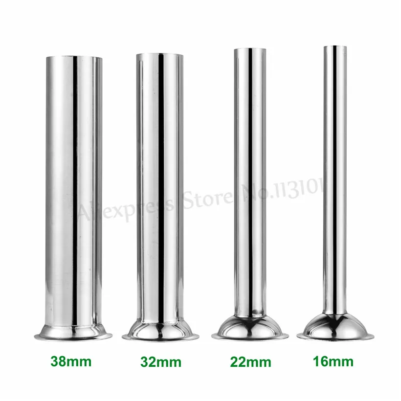 4pcs/lot Food-grade Stainless Steel Sausage Stuffer Filling Tubes Funnels Nozzles Spare Parts Attachments
4pcs/lot Food-grade Stainless Steel Sausage Stuffer Filling Tubes Funnels Nozzles Spare Parts Attachments