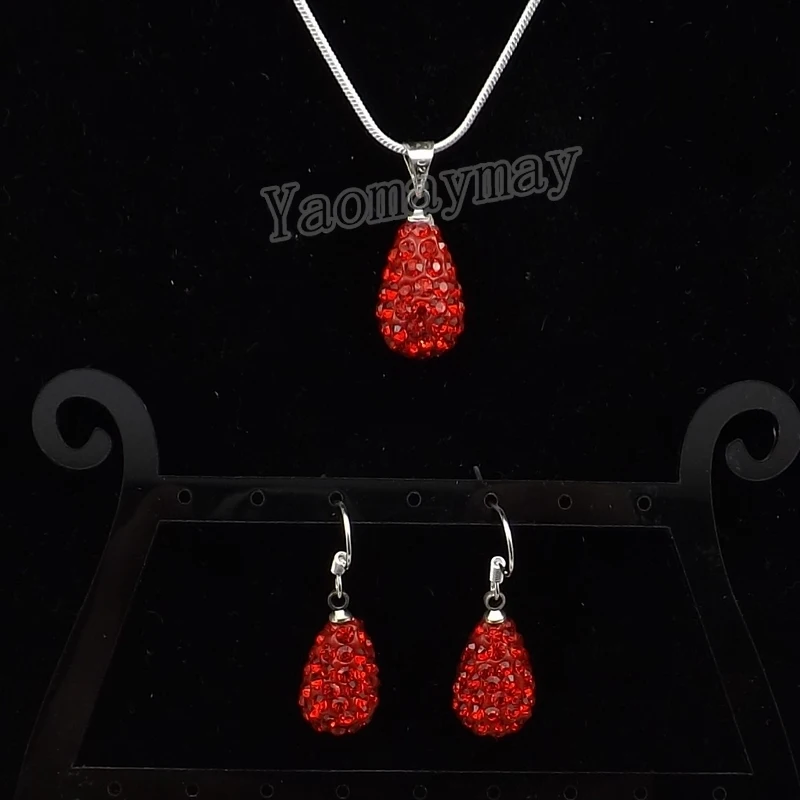 Waterdrop Jewellery Set Red Rhinestone Earrings And Necklace For Gift 5 Sets Wholesale
Waterdrop Jewellery Set Red Rhinestone Earrings And Necklace For Gift 5 Sets Wholesale