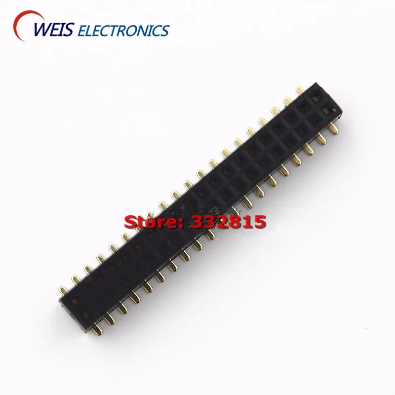 200PCS 1.27MM pitch 1x20pin 1*20p Female Header Connector SMT socket Plastic high:4.3mm Gold-plated Free shipping
200PCS 1.27MM pitch 1x20pin 1*20p Female Header Connector SMT socket Plastic high:4.3mm Gold-plated Free shipping