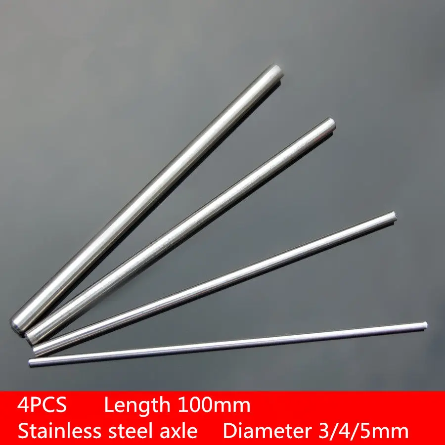 4PCS PC027 Diameter 3/4/5mm Stainless steel axle length 100mm Steel shaft Toy axles Model accessories Anti-pressure antirust
4PCS PC027 Diameter 3/4/5mm Stainless steel axle length 100mm Steel shaft Toy axles Model accessories Anti-pressure antirust