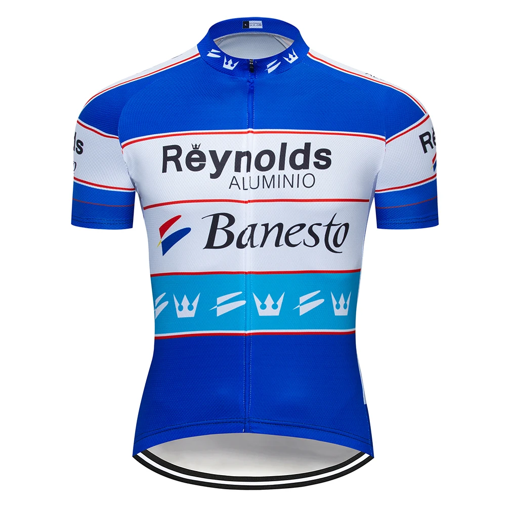 Banesto Mens Cycling jersey Team 100% Polyester Mountain Bike Jersey Quick Dry Cycling Shirt Road mtb Bicycle Clothing
Banesto Mens Cycling jersey Team 100% Polyester Mountain Bike Jersey Quick Dry Cycling Shirt Road mtb Bicycle Clothing