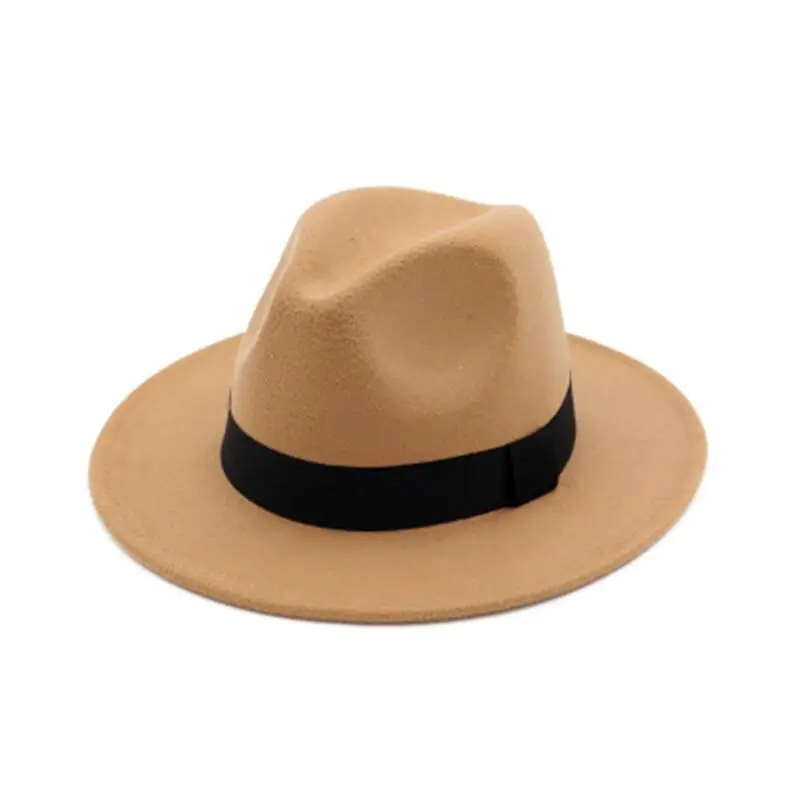 Wide Brim Autumn Female Fashion Top hat Jazz Cap Winter Fedora Hat artificial wool felt Caps 2018 New Arrival Black Hats For Wom
Wide Brim Autumn Female Fashion Top hat Jazz Cap Winter Fedora Hat artificial wool felt Caps 2018 New Arrival Black Hats For Wom