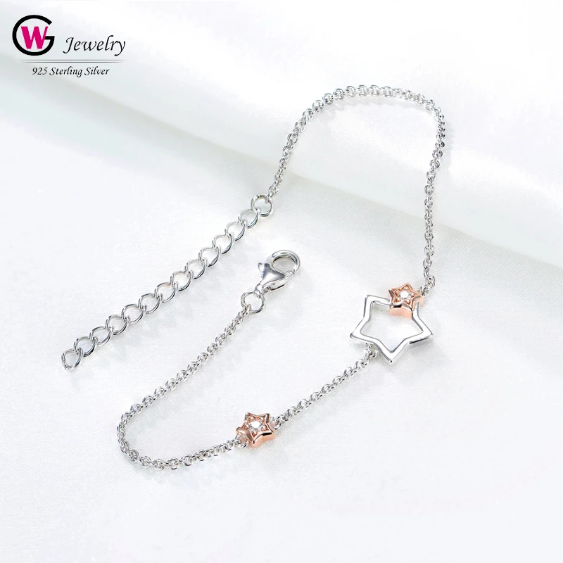 GW Fashion Style Bangle Trendy Silver S925 Women Chain & Link Bracelets Charm Pendant Star 2019 Summer Beach Women Jewelry
GW Fashion Style Bangle Trendy Silver S925 Women Chain & Link Bracelets Charm Pendant Star 2019 Summer Beach Women Jewelry