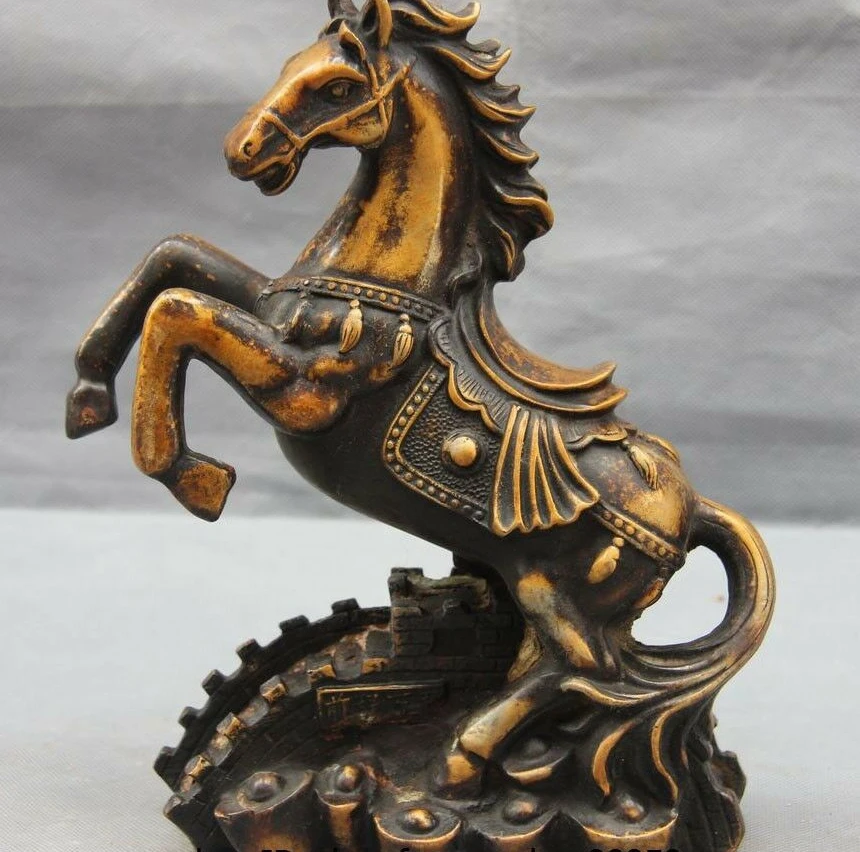 10 China Bronze Copper Home Decoration Great Wall Yuanbao Weath War Horse Statue
10 China Bronze Copper Home Decoration Great Wall Yuanbao Weath War Horse Statue