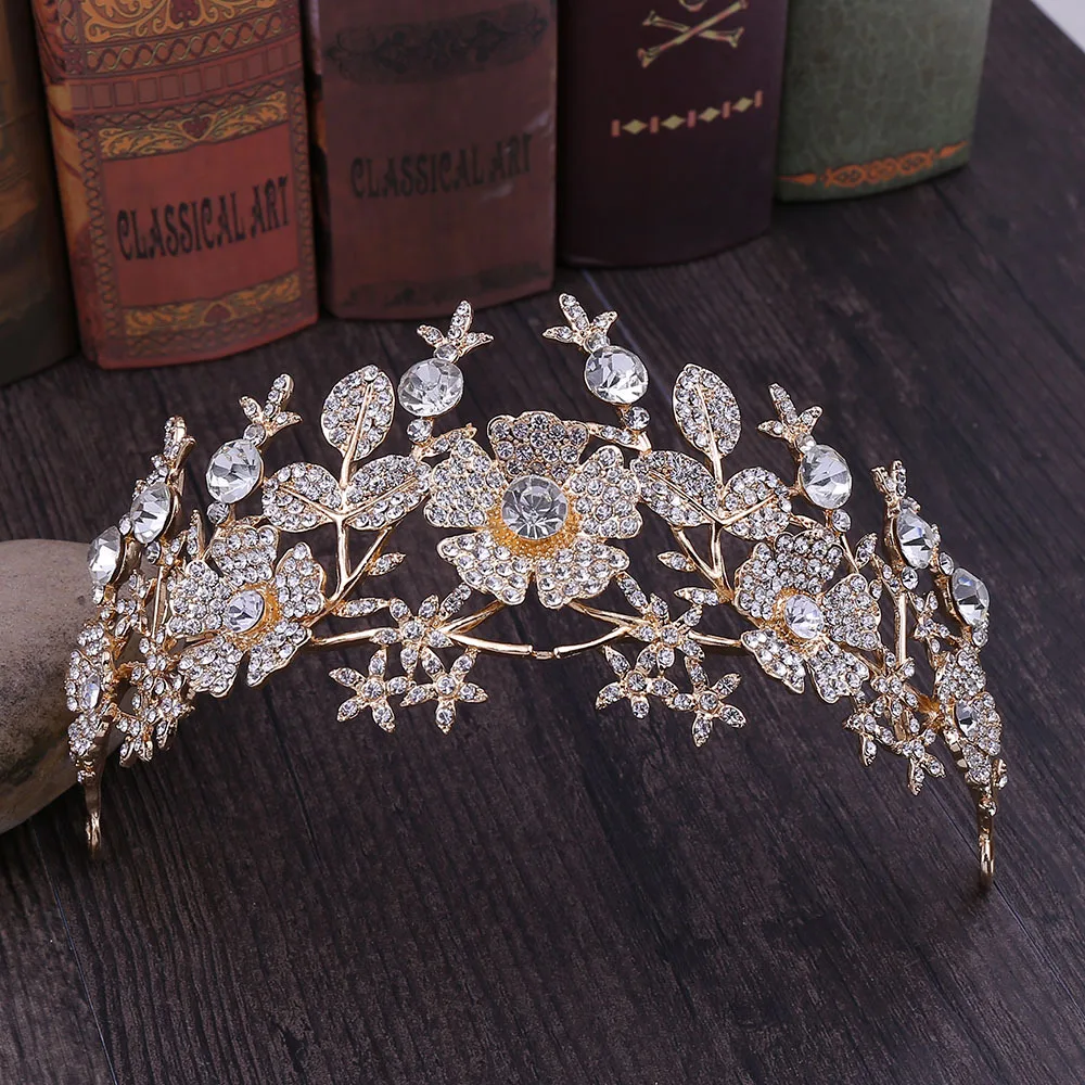 Trendy Flower Leaf Bridal Crown Headband 2019 Fashion Crystal Wedding Tiaras Headpieces Princess Bride Hair Accessories Hairwear
Trendy Flower Leaf Bridal Crown Headband 2019 Fashion Crystal Wedding Tiaras Headpieces Princess Bride Hair Accessories Hairwear