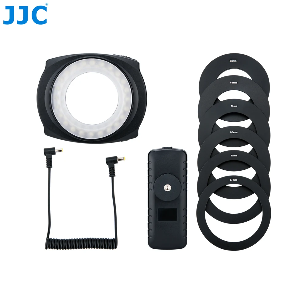 JJC LED Flash Macro Ring Light Speedlite for DSLR Macro Lens Includes Adapter Ring 49mm 52mm 55mm 58mm 62mm 67mm Step Ring
JJC LED Flash Macro Ring Light Speedlite for DSLR Macro Lens Includes Adapter Ring 49mm 52mm 55mm 58mm 62mm 67mm Step Ring