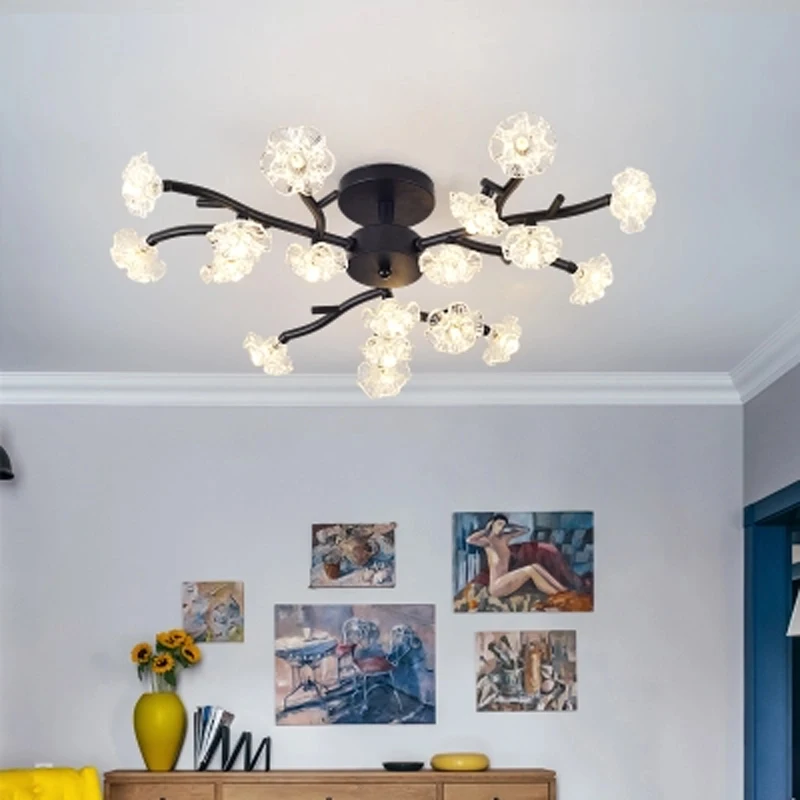 Nordic Creative LED Lamps Simple Glass Flower G9 Lighting Living Room Bedroom Dinning Room Decor Home Ceiling Lamp Fixture
Nordic Creative LED Lamps Simple Glass Flower G9 Lighting Living Room Bedroom Dinning Room Decor Home Ceiling Lamp Fixture