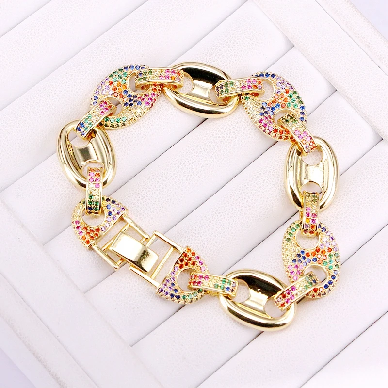 3PCS, Gold/Silver Color Micro Pave Zirconia Colorful Jewelry Rainbow Mask Connector Cuff Bangles
3PCS, Gold/Silver Color Micro Pave Zirconia Colorful Jewelry Rainbow Mask Connector Cuff Bangles