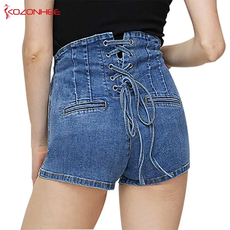 Big Size Stretch Crimping Denim Shorts Women With High Waist bandage UP Hip Skinny Summer Elasticity Denim Shorts Plus Size #08
Big Size Stretch Crimping Denim Shorts Women With High Waist bandage UP Hip Skinny Summer Elasticity Denim Shorts Plus Size #08