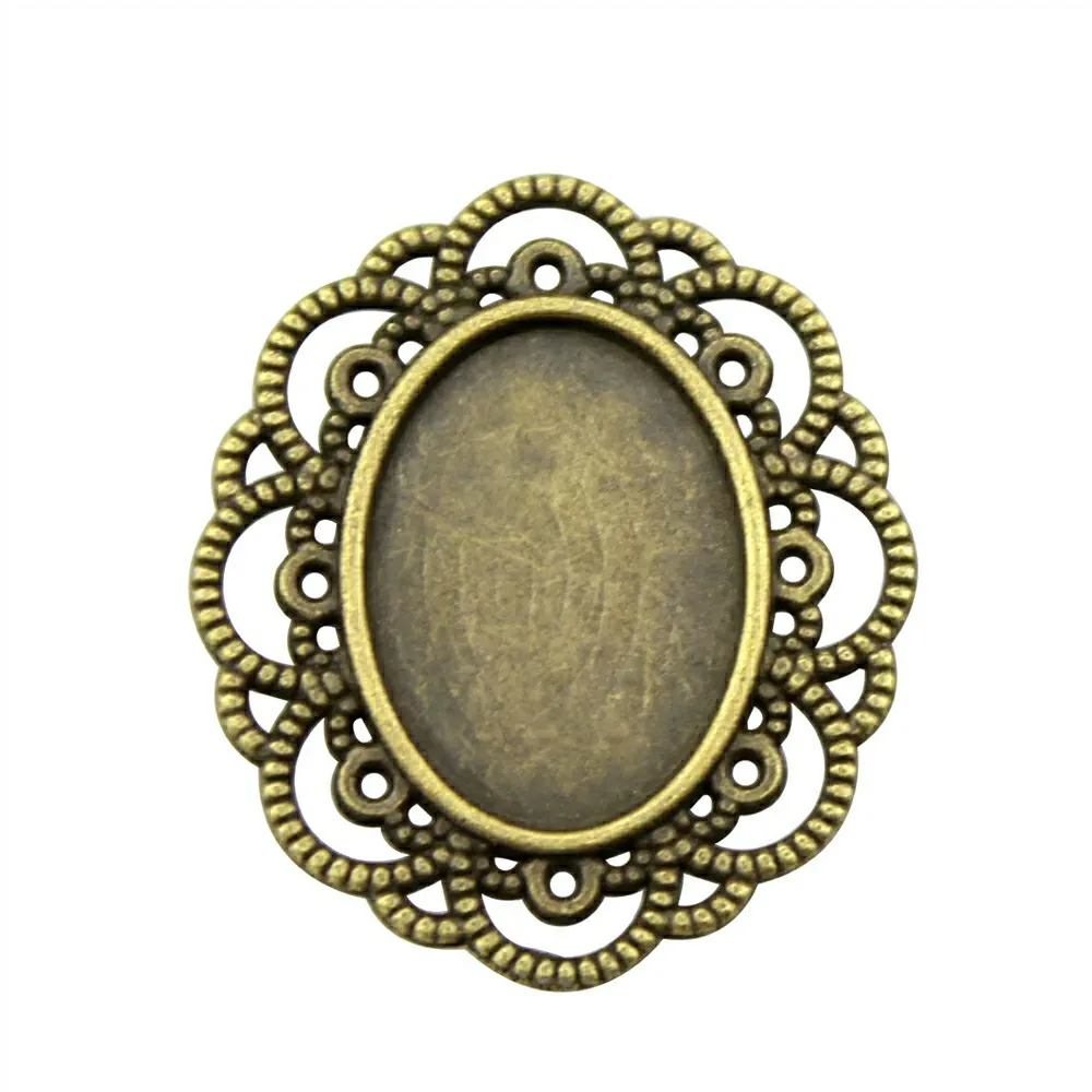 20pcs Fit 13x18mm Oval Glass Cabochon Base Setting Pendant Tray Antique Bronze Plated Jewelry Findings For Jewelry Making
20pcs Fit 13x18mm Oval Glass Cabochon Base Setting Pendant Tray Antique Bronze Plated Jewelry Findings For Jewelry Making