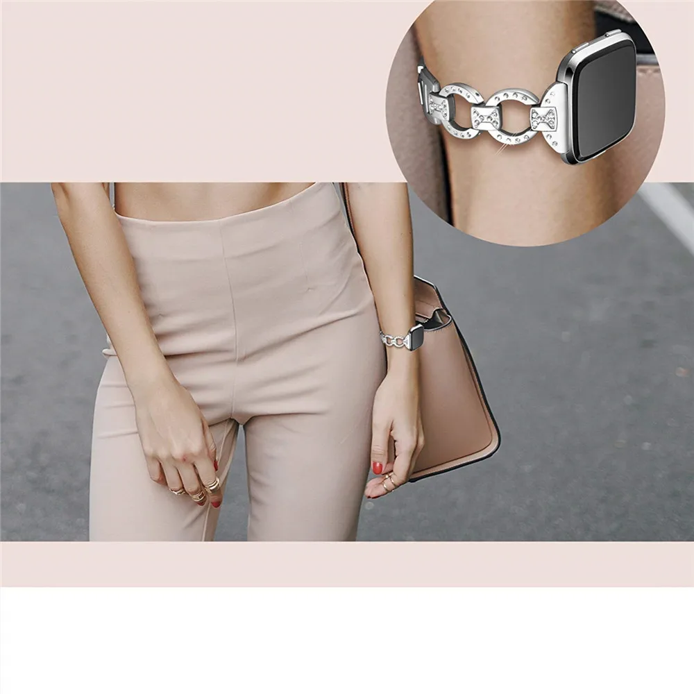Elegant Women's Bracelet for Fitbit Versa Smart Watch Accessories Strap Inlay Brick Wrist Strap Fit Wrist Replacement Strap
Elegant Women's Bracelet for Fitbit Versa Smart Watch Accessories Strap Inlay Brick Wrist Strap Fit Wrist Replacement Strap