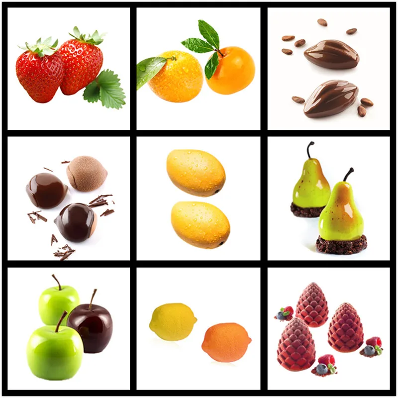 SHENHONG Cold Summer Fruit Cake Mold For Baking French Dessert Art Mousse Silicone 3D Baking Mould Pastry For Home party Wedding
SHENHONG Cold Summer Fruit Cake Mold For Baking French Dessert Art Mousse Silicone 3D Baking Mould Pastry For Home party Wedding