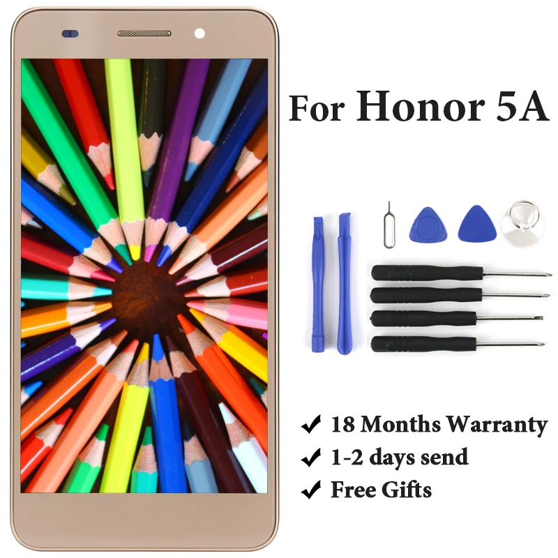 ЖК дисплей для Huawei Honor 5A LYO L01 черный белый золотой сенсорный экран дигитайзер в
