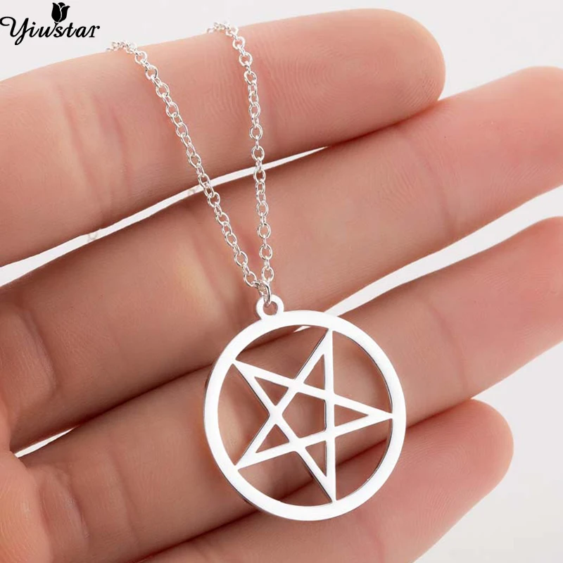 Yiustar Women Necklace Devil's Trap Pentagram Pentacle Vintage Retro Antique Pendant Movie Jewelry Everyday Jewellry Gift
Yiustar Women Necklace Devil's Trap Pentagram Pentacle Vintage Retro Antique Pendant Movie Jewelry Everyday Jewellry Gift