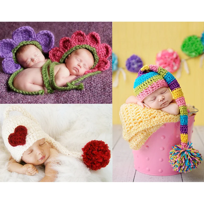 Infant Toddler Hat Handmade Knitted Crochet Baby Newborn Hat Bebe Bonnet Photography Props Caps Photo Accessories
Infant Toddler Hat Handmade Knitted Crochet Baby Newborn Hat Bebe Bonnet Photography Props Caps Photo Accessories