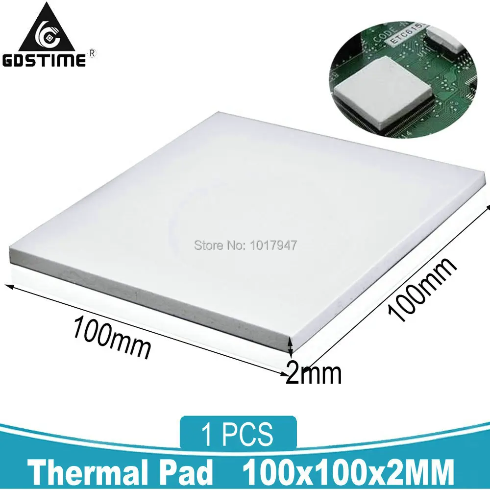 1 pieces 100X100x2MM 2MM Thickness IC Chip GPU White Silicone Conductive Compounds Thermal Pad
1 pieces 100X100x2MM 2MM Thickness IC Chip GPU White Silicone Conductive Compounds Thermal Pad