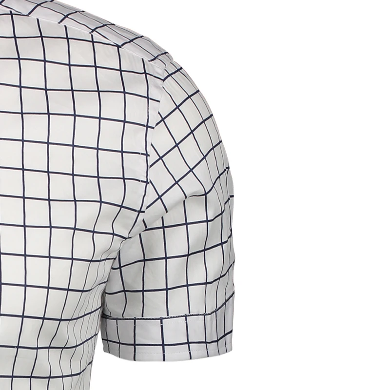 White And Black Plaid Shirts 2020 New Summer Spring Fashion Chemise Homme Mens Dress Shirts Short Sleeve Shirt Men Plus Size 5XL
White And Black Plaid Shirts 2020 New Summer Spring Fashion Chemise Homme Mens Dress Shirts Short Sleeve Shirt Men Plus Size 5XL