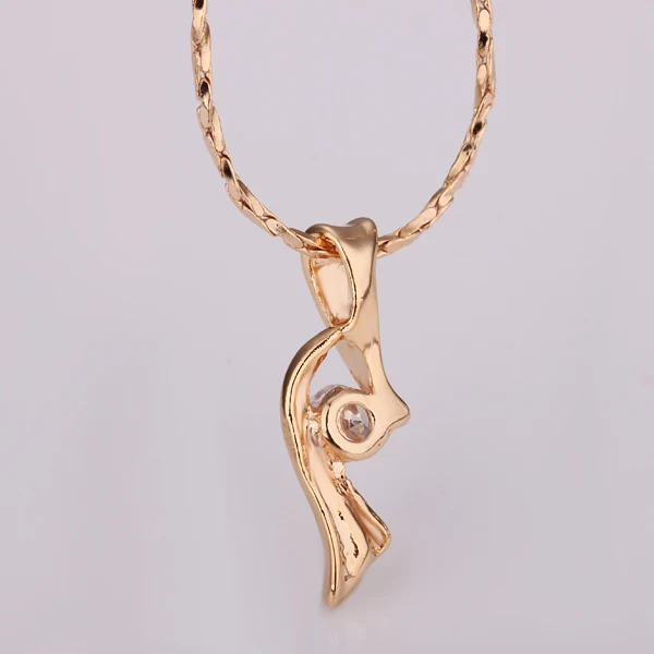 Free shipping 18K GP gold plated jewelry necklace fine fashion rhinestone crystal nickel free pendant SMTPN206 | Украшения и