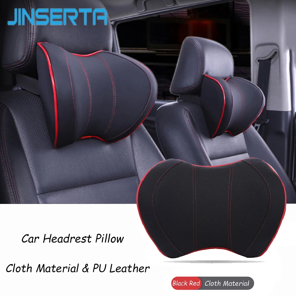 JINSERTA PU Leather Car Neck Pillow Memory Foam Car Seat Cushion Head Back Neck Rest Pillow Automobiles Car Accessories Headrest
JINSERTA PU Leather Car Neck Pillow Memory Foam Car Seat Cushion Head Back Neck Rest Pillow Automobiles Car Accessories Headrest