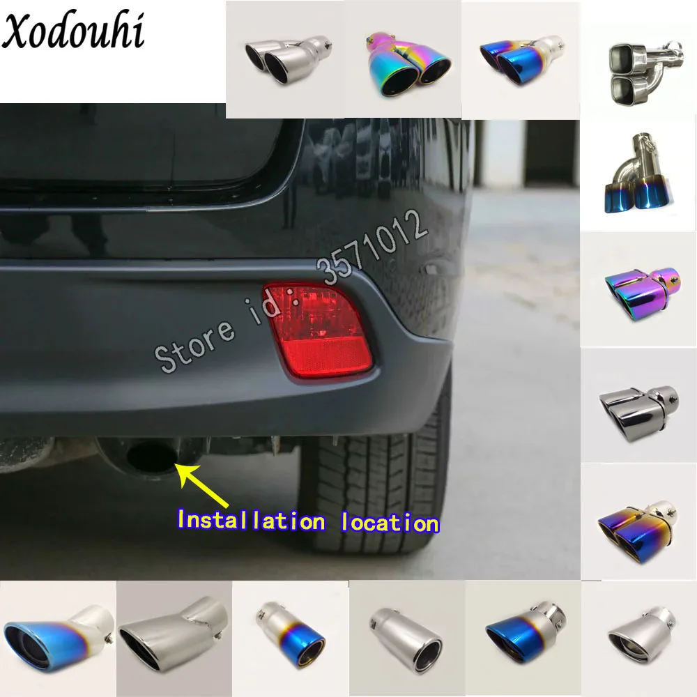 Для Toyota Highlander 2018 2019 2020 автомобильный глушитель наружная задняя труба выделенный