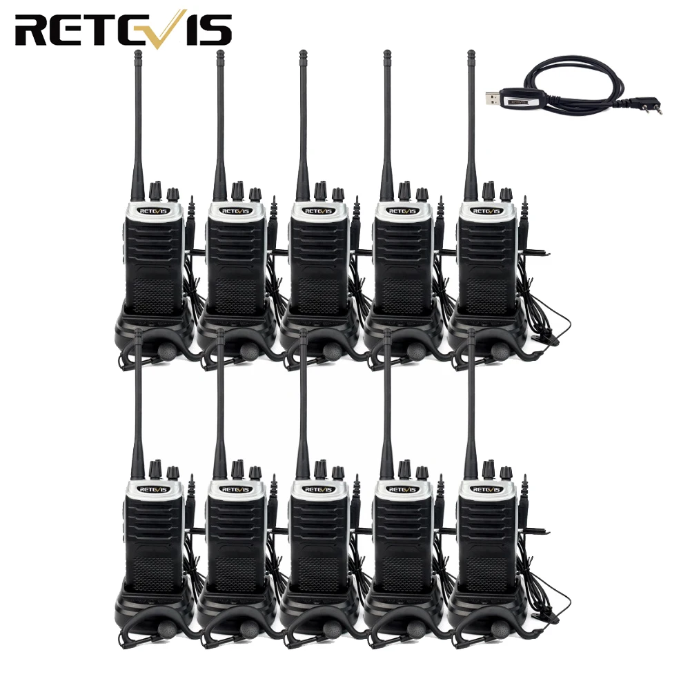 10pcs Walkie Talkie Retevis RT7 5W UHF 400-470MHz Flashlight FM Radio Ham Radio HF Transceiver
10pcs Walkie Talkie Retevis RT7 5W UHF 400-470MHz Flashlight FM Radio Ham Radio HF Transceiver