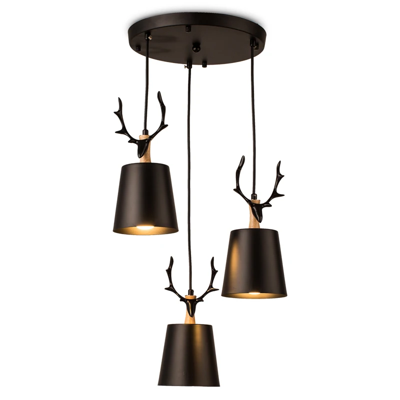 3 Heads Hanging Lamp Fashion Iron Nordic Pendant Light Fixtures Creative Antlers Bedroom Living Room Luminaire Suspendu Lighting
3 Heads Hanging Lamp Fashion Iron Nordic Pendant Light Fixtures Creative Antlers Bedroom Living Room Luminaire Suspendu Lighting