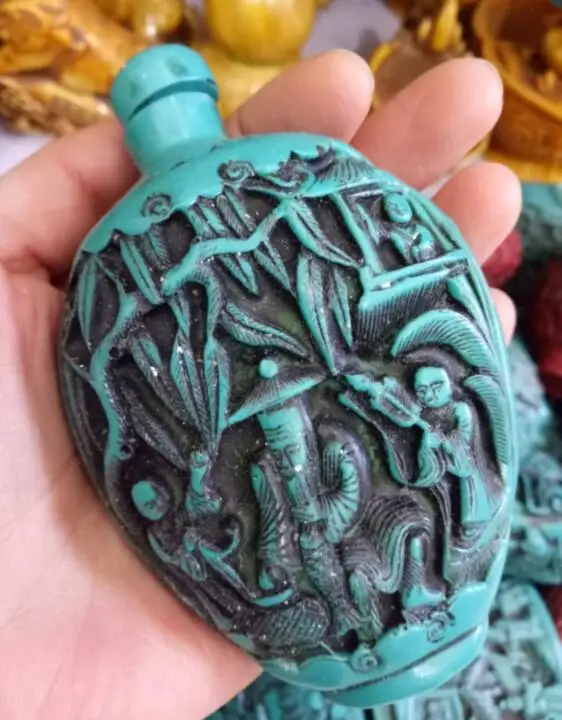 Exquisite Christmas ornaments ancient and multi-style carvings of old people's green snuff bottles free of freight
Exquisite Christmas ornaments ancient and multi-style carvings of old people's green snuff bottles free of freight