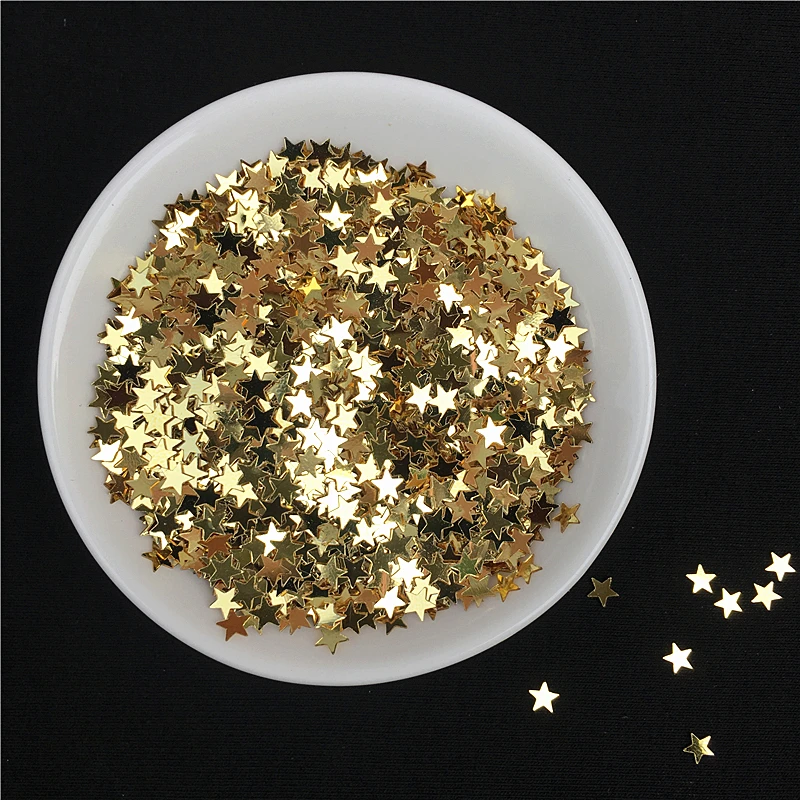 10g/Pack Light Gold Nail Sequin 3mm 4mm Star Shape Sequins Paillettes for Nails Beauty,Lady manicure,wedding decoration confetti
10g/Pack Light Gold Nail Sequin 3mm 4mm Star Shape Sequins Paillettes for Nails Beauty,Lady manicure,wedding decoration confetti
