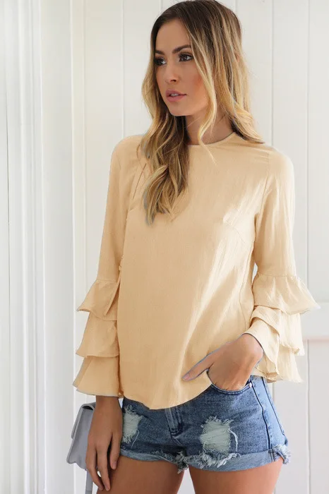9 color Plus Size 5XL Chiffon Blouse Summer Women Large Solid O-Neck Shirt Flare Sleeve Spliced Loose Blusa Feminina Female Tops
9 color Plus Size 5XL Chiffon Blouse Summer Women Large Solid O-Neck Shirt Flare Sleeve Spliced Loose Blusa Feminina Female Tops