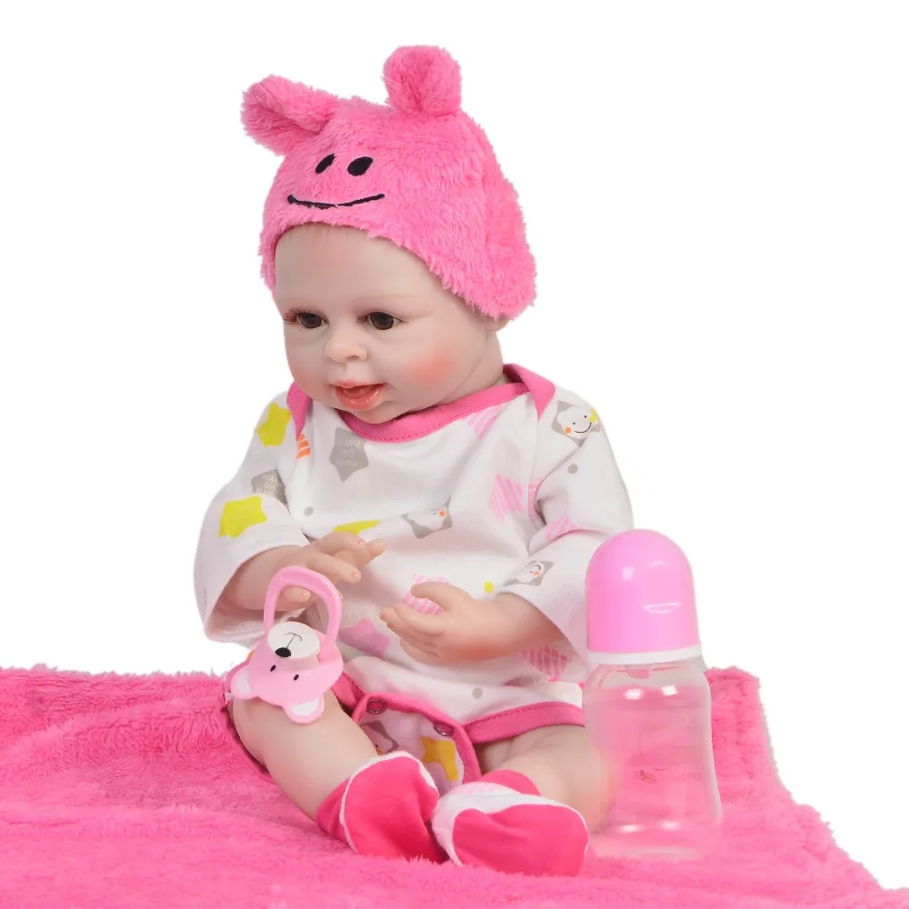 45cm Full vinyl Silicone 18inch handmade Reborn Boneca Realista Fashion real looking Xmas Birthday Gift Bebes Reborn Dolls toy
45cm Full vinyl Silicone 18inch handmade Reborn Boneca Realista Fashion real looking Xmas Birthday Gift Bebes Reborn Dolls toy