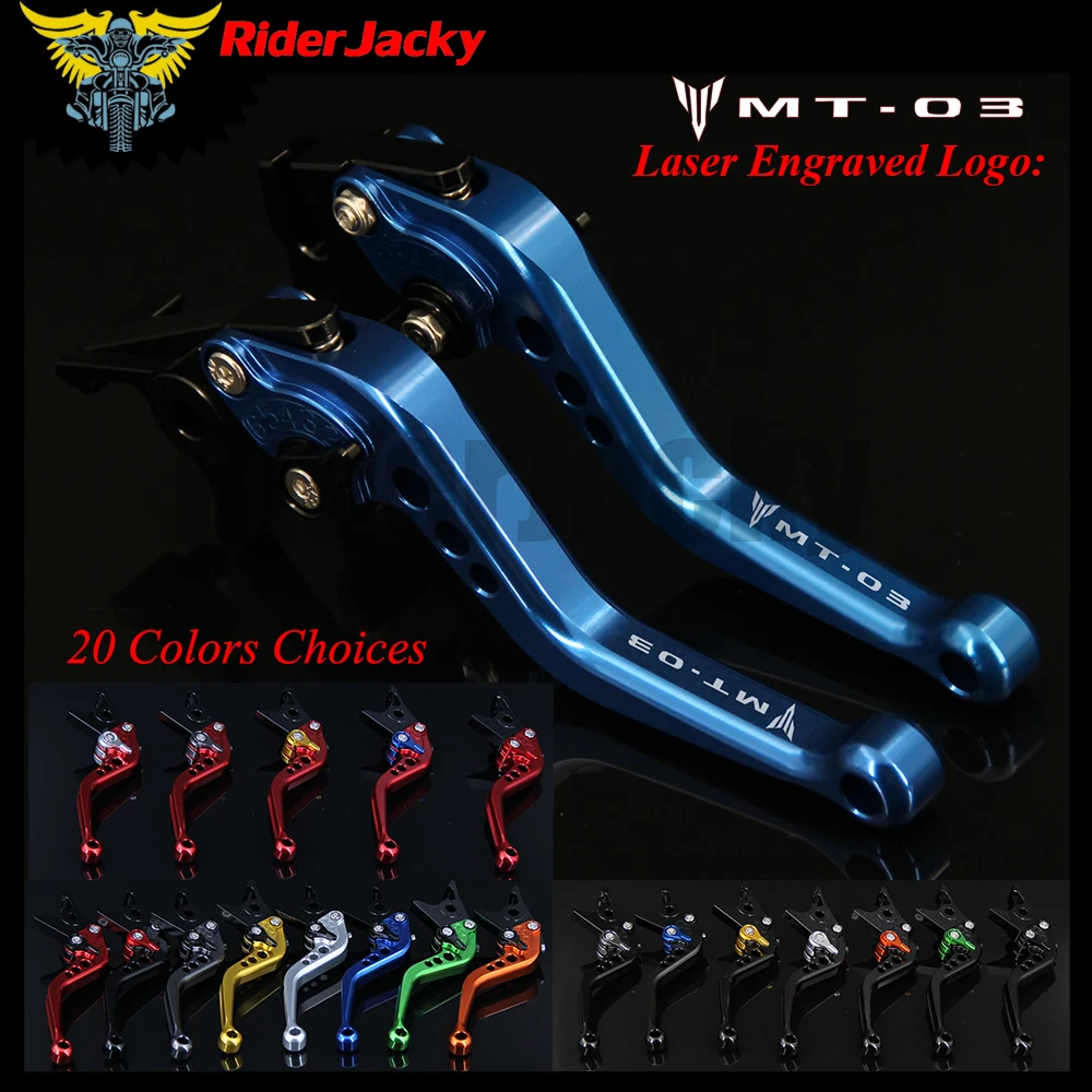RiderJacky CNC регулируемые 14 7 см короткие рычаги тормозного сцепления для Yamaha MT03 MT 03 2006