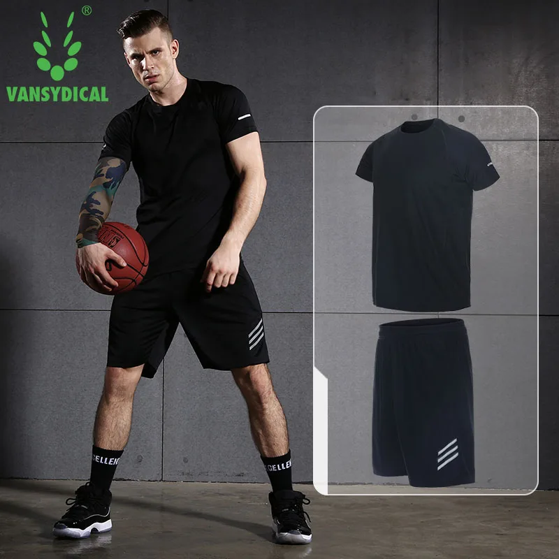 Vansydical спортивный костюм Мужская одежда для фитнеса с коротким рукавом баскетбольная тренировочная одежда для бега шорты Мужская спортивна...
Vansydical спортивный костюм Мужская одежда для фитнеса с коротким рукавом баскетбольная тренировочная одежда для бега шорты Мужская спортивна...
