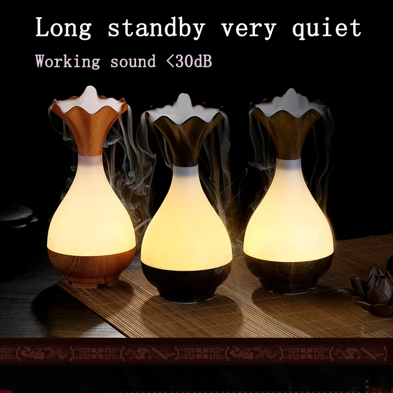 Home air humidifier aromatherapy essential oil diffuser atomizer ultrasonic usb humidifier wood grain aroma diffuser led lamp
Home air humidifier aromatherapy essential oil diffuser atomizer ultrasonic usb humidifier wood grain aroma diffuser led lamp