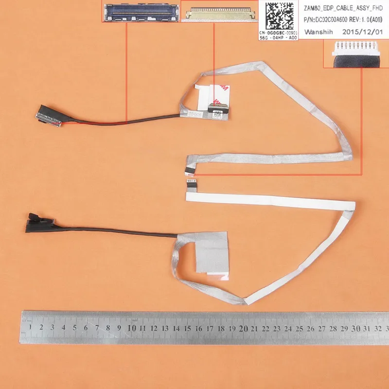 New Laptop Cable For Dell Latitude E5550 ZAM80,30pin High PN:0G0G8C DC02C00A600 Replacement Repair Notebook LCD LVDS CABLE
New Laptop Cable For Dell Latitude E5550 ZAM80,30pin High PN:0G0G8C DC02C00A600 Replacement Repair Notebook LCD LVDS CABLE
