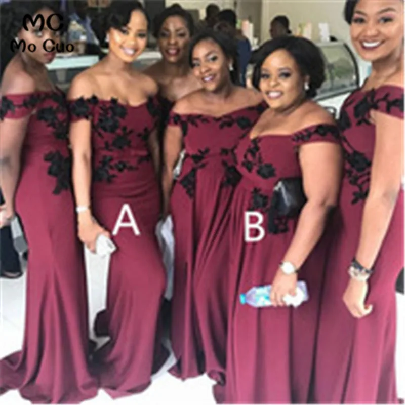 2019 Grape Mermaid Bridesmaid Dress with Appliques Chiffon Wedding Party Dress Floor Length Off Shoulder Bridesmaid Dresses
2019 Grape Mermaid Bridesmaid Dress with Appliques Chiffon Wedding Party Dress Floor Length Off Shoulder Bridesmaid Dresses