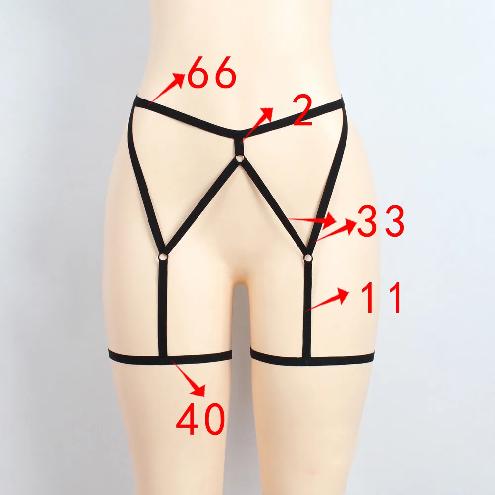 Womens Sexy Elastic Goth Leg Garter Belt Leg Decoration Harness Pantie Lingerie Lingerie Underwear
Womens Sexy Elastic Goth Leg Garter Belt Leg Decoration Harness Pantie Lingerie Lingerie Underwear